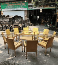 Bàn ghế giả mây BGM0010