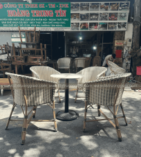 Bàn ghế giả mây BGM007
