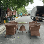 Bàn ghế giả mây BGM006