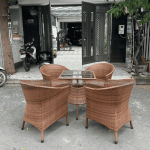 Bàn ghế giả mây BGM006
