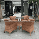 Bàn ghế giả mây BGM006