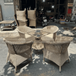 Bàn ghế giả mây BGM002