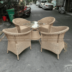 Bàn ghế giả mây BGM002