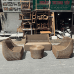 Bàn ghế giả mây BGM003