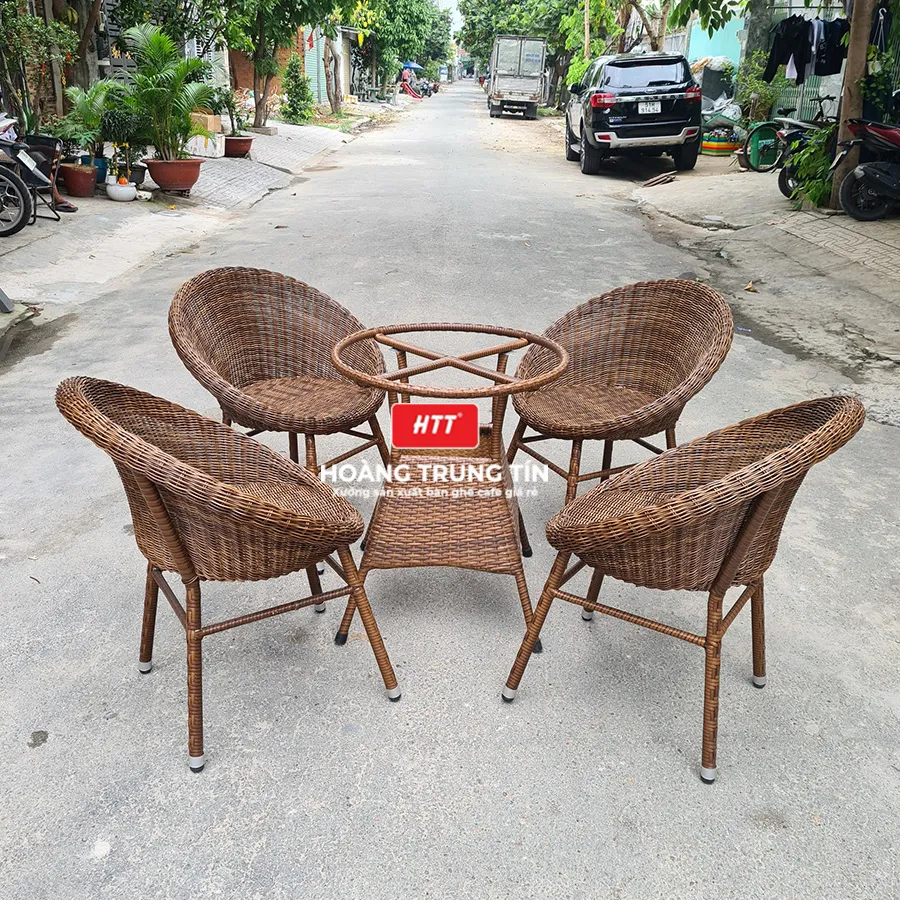 Bàn ghế giả mây BGM0031