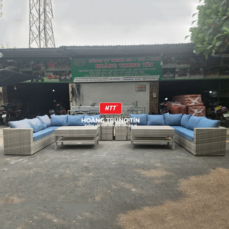 Bàn ghế giả mây BGM0022