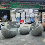 Bàn ghế giả mây BGM0015