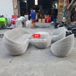 Bàn ghế giả mây BGM0015