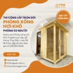 Lắp đặt Phòng Xông Hơi khô trọn gói cho 3 Người, Giá tốt, Bảo hành 24 tháng